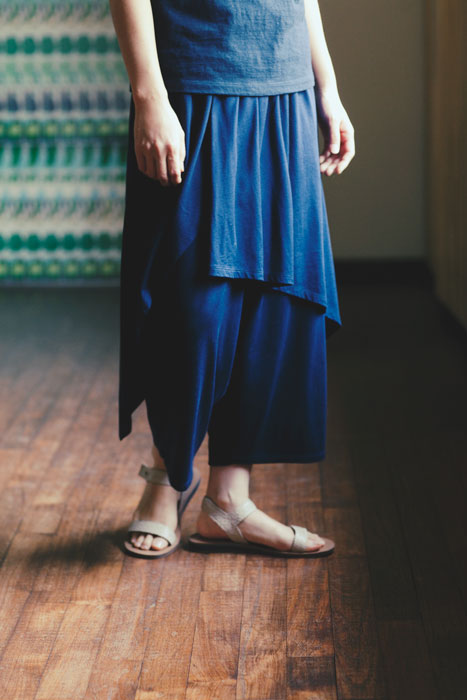 ババグーリ: シルクコットン天竺のスカート付きパンツ | Jurgen Lehl etc.