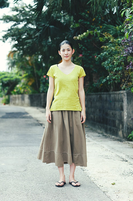 Babaghuri: Piece-dyed Cotton Twill Skirt