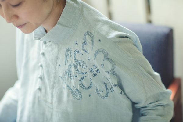 khadi embroidery shirt