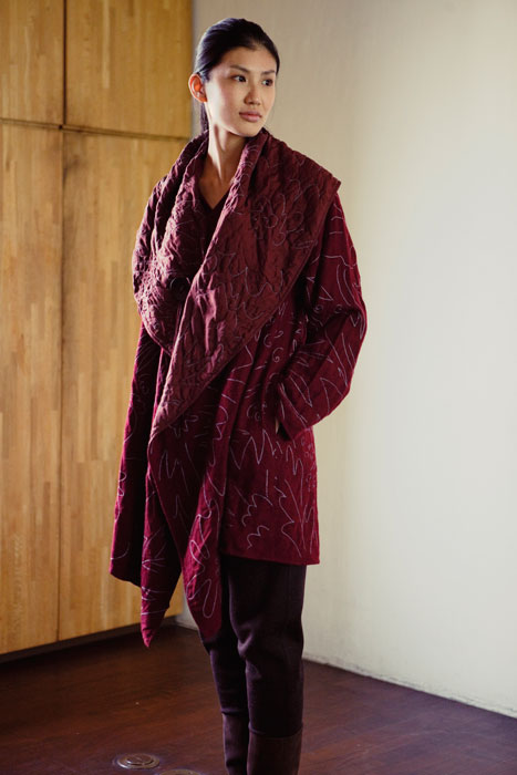 Jurgen Lehl 2011 winter: Hand Quilted Coat Made of Indian Wool