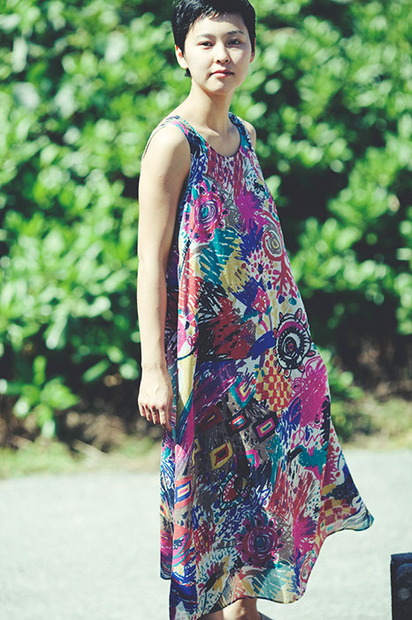 ヨーガンレール 2012 夏: らくがきプリントのドレス