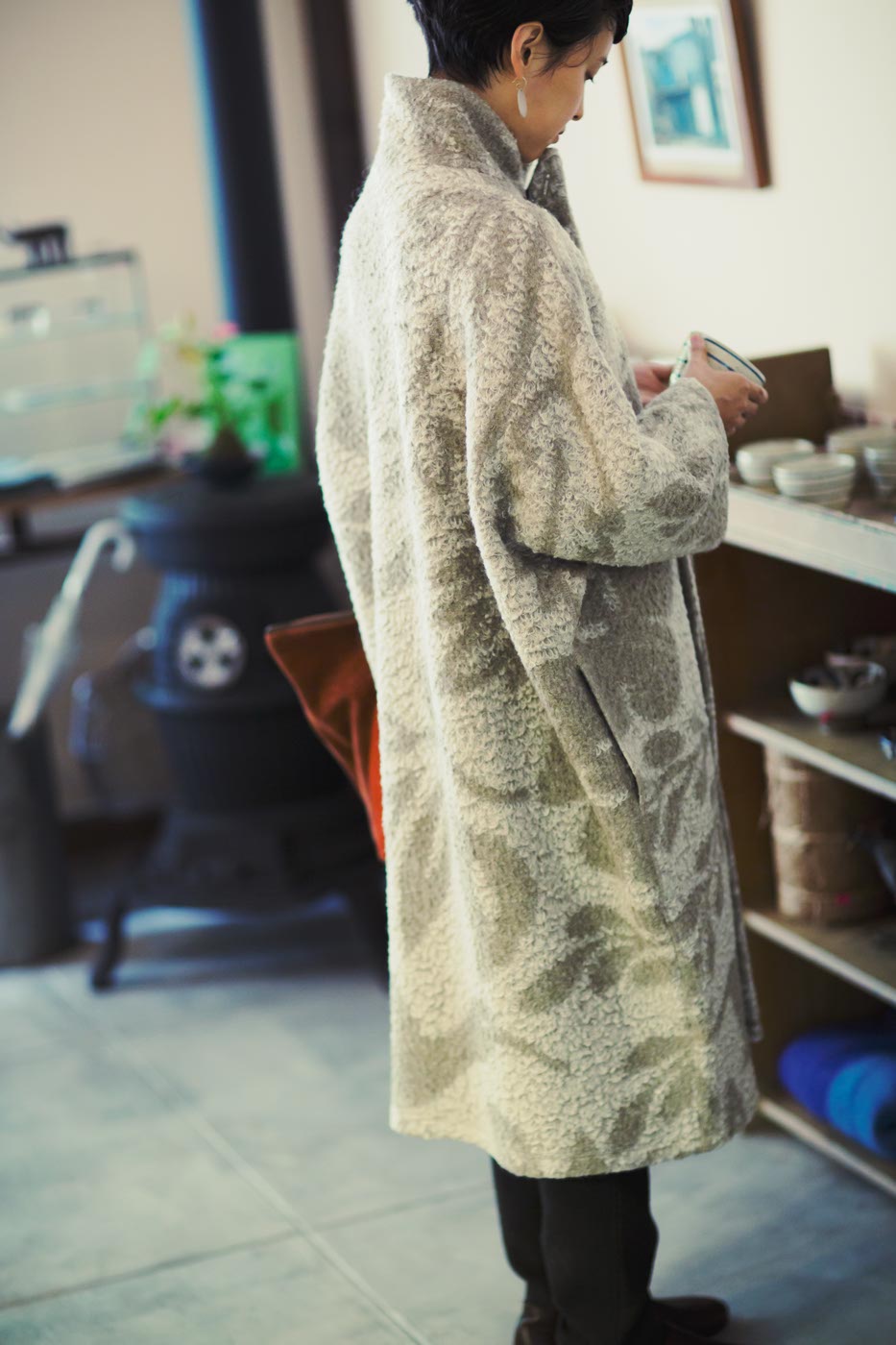 Babaghuri: Nep Tweed Coat